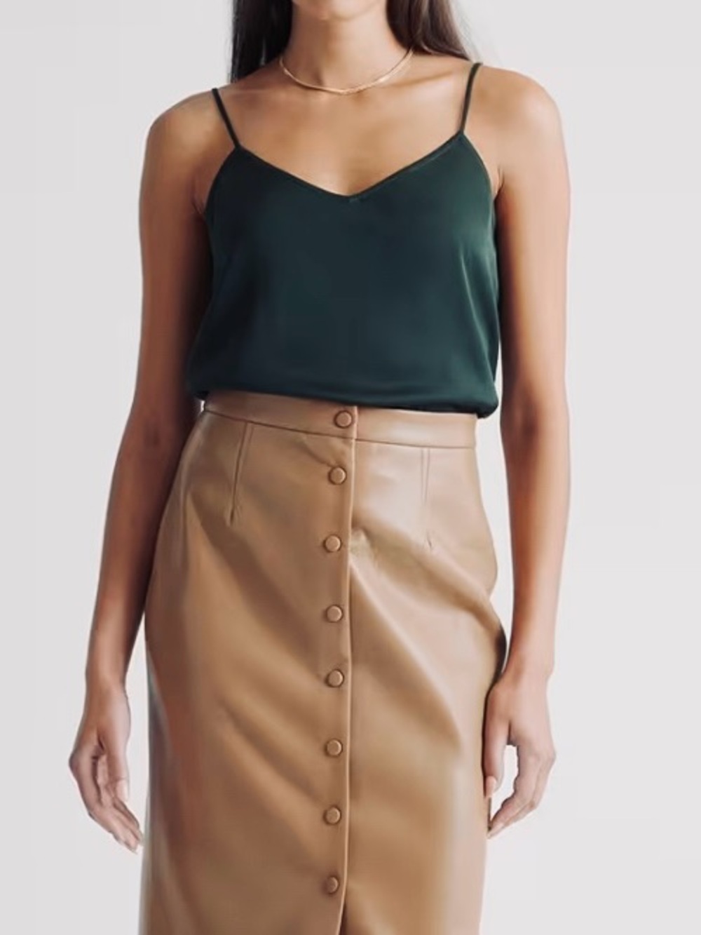 Dark Green Women's Camisole Top